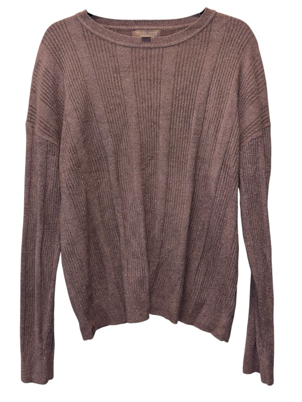 Barefoot Dreams CozyChic Ultra Lite Variegated Rib Pullover XL